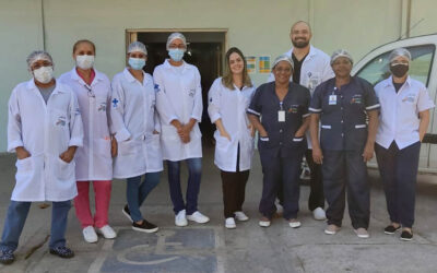 Novos uniformes e crachás refletem o compromisso da SBCD com o Hospital de Mocambinho