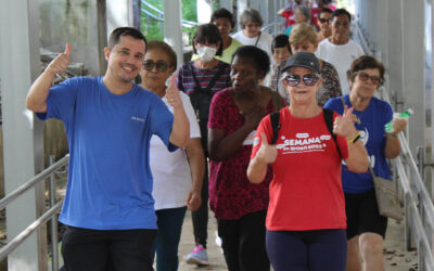 No Dia Mundial da Atividade Física, o AME CRI Norte promove caminhada e conscientização sobre a saúde
