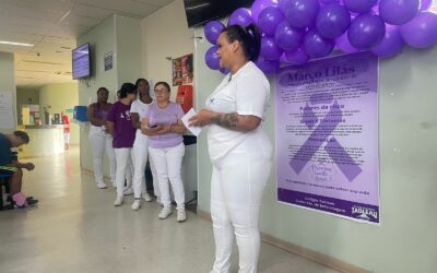 UPA Dr. Thelmo realiza ação educativa durante o Março Lilás