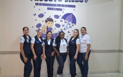 Agosto Lilás no AME Promissão promove conscientização contra a violência à mulher