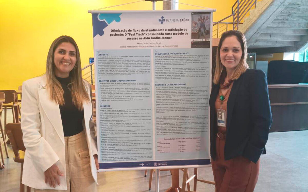 AMA Jardim Joamar expõe pôster durante a 3ª edição do Planeja Saúde