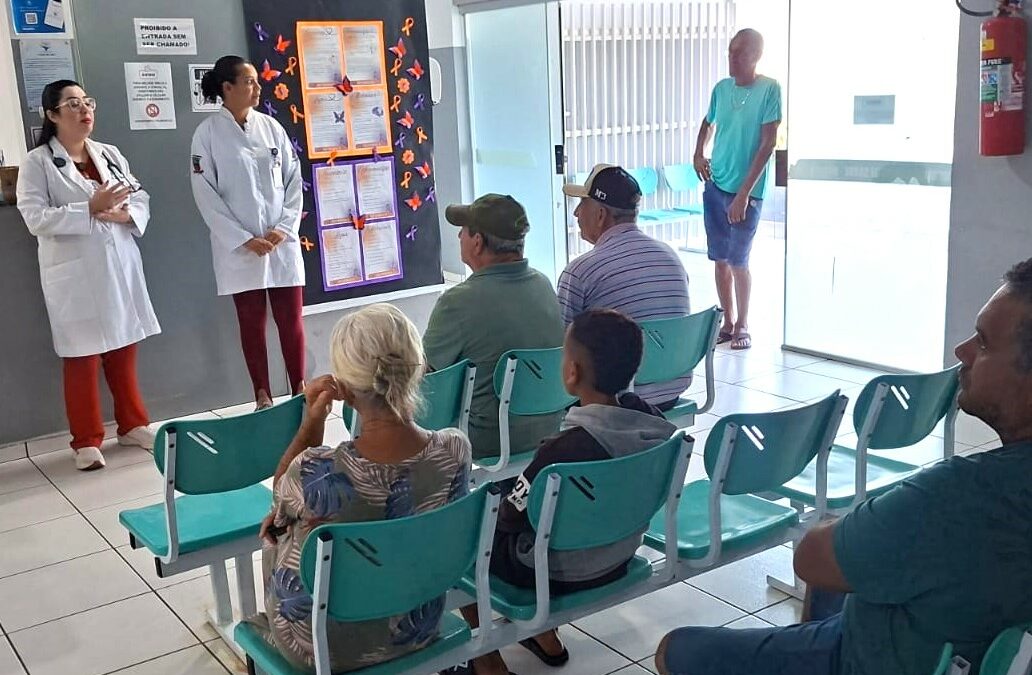 USFs de Garça promovem ações de conscientização na campanha Fevereiro Roxo e Laranja