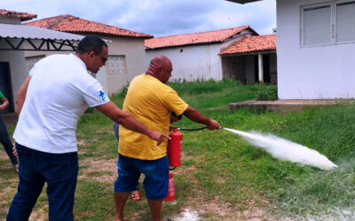 Hospital Regional Eustáquio Portela promove treinamento de prevenção e combate a incêndio