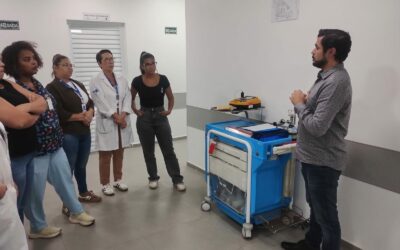 Treinamento orienta profissionais da USF Pilões sobre uso correto de equipamentos médicos