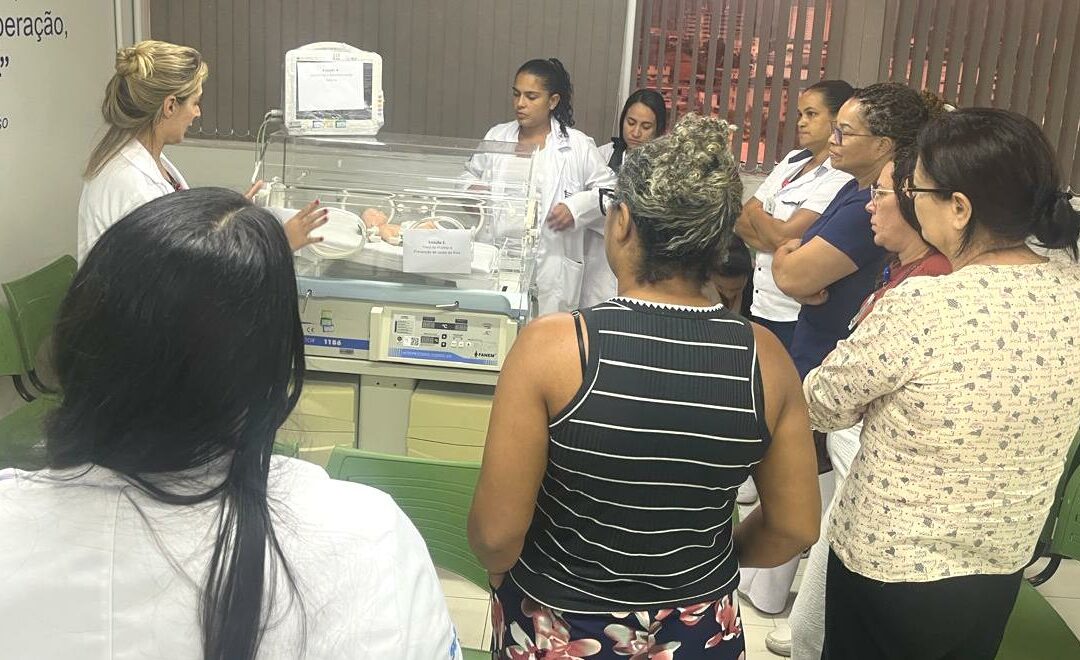 Profissionais do Hospital Municipal de Cubatão assistem palestra sobre Metas Internacionais de Segurança e cuidados na assistência neonatal