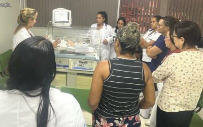 Profissionais do Hospital Municipal de Cubatão assistem palestra sobre Metas Internacionais de Segurança e cuidados na assistência neonatal