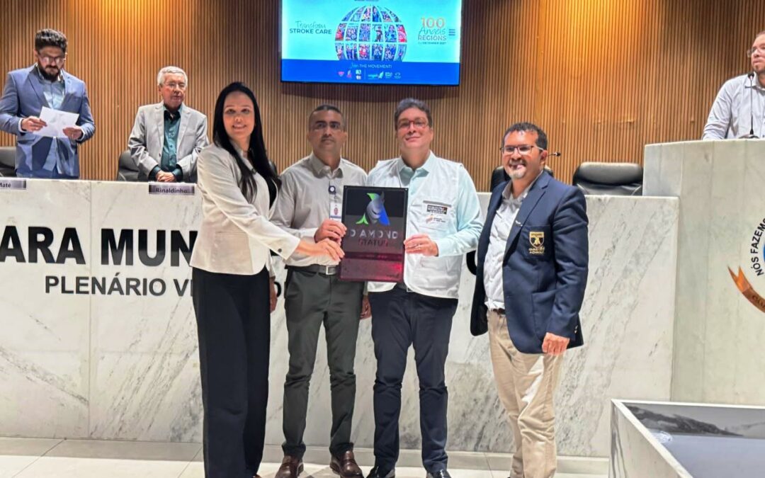 Hospital Regional Justino Luz recebe Prêmio Angels por ações desenvolvidas na linha de cuidado a pacientes vítimas de AVC