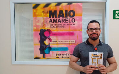 AME Promissão promove ação de conscientização no trânsito durante o Maio Amarelo