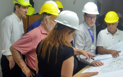 Representantes da Casa Civil da prefeitura de São Paulo e da Associação Comercial visitam obras do PS de Santana