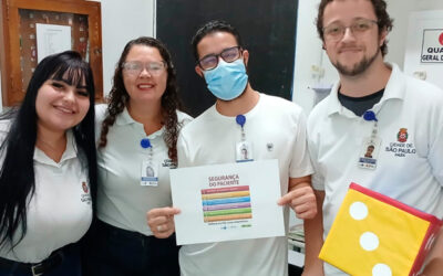 Ação interativa reforça cultura de segurança do paciente no PS Santana, na zona norte de SP