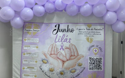 USF Morro do Índio promove palestra sobre a importância do Teste do Pezinho durante o Junho Lilás