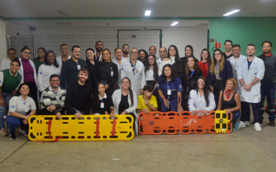 Capacitação sobre Plano de Contingência e atendimento a incidente com múltiplas vítimas é realizado aos colaboradores da UPA Zona Leste, em Santos