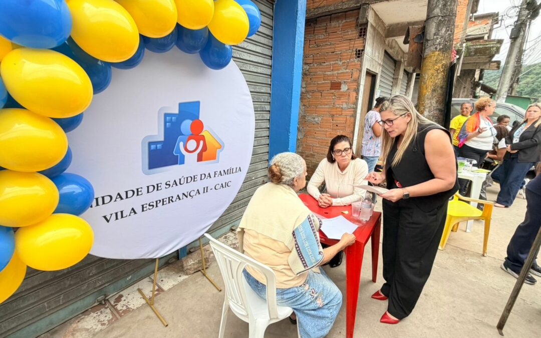 Ação de saúde leva atendimento, prevenção e cidadania aos moradores da Vila Esperança, em Cubatão